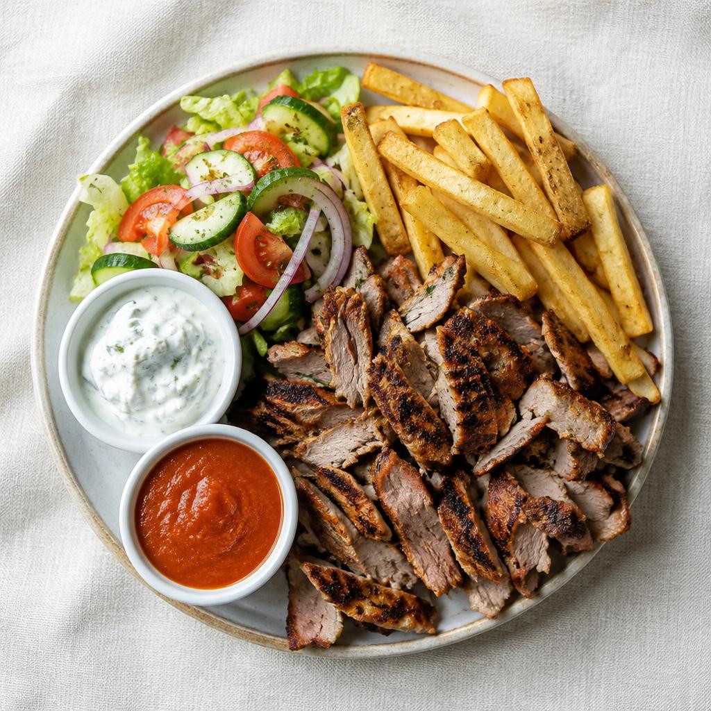 Kebab na talerzu